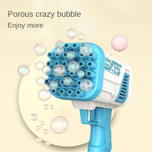 Space Rocket Bazooka Bubble Gun Electric Automatic Bubble Maker