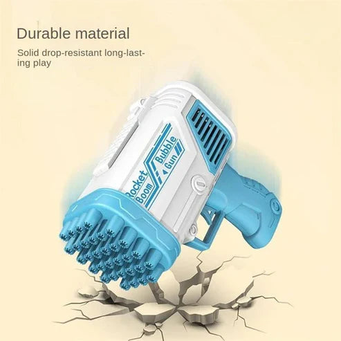 Space Rocket Bazooka Bubble Gun Electric Automatic Bubble Maker