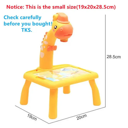 3 In 1 Kids Painting Drawing Activity Kit Projector Table (Big Size)