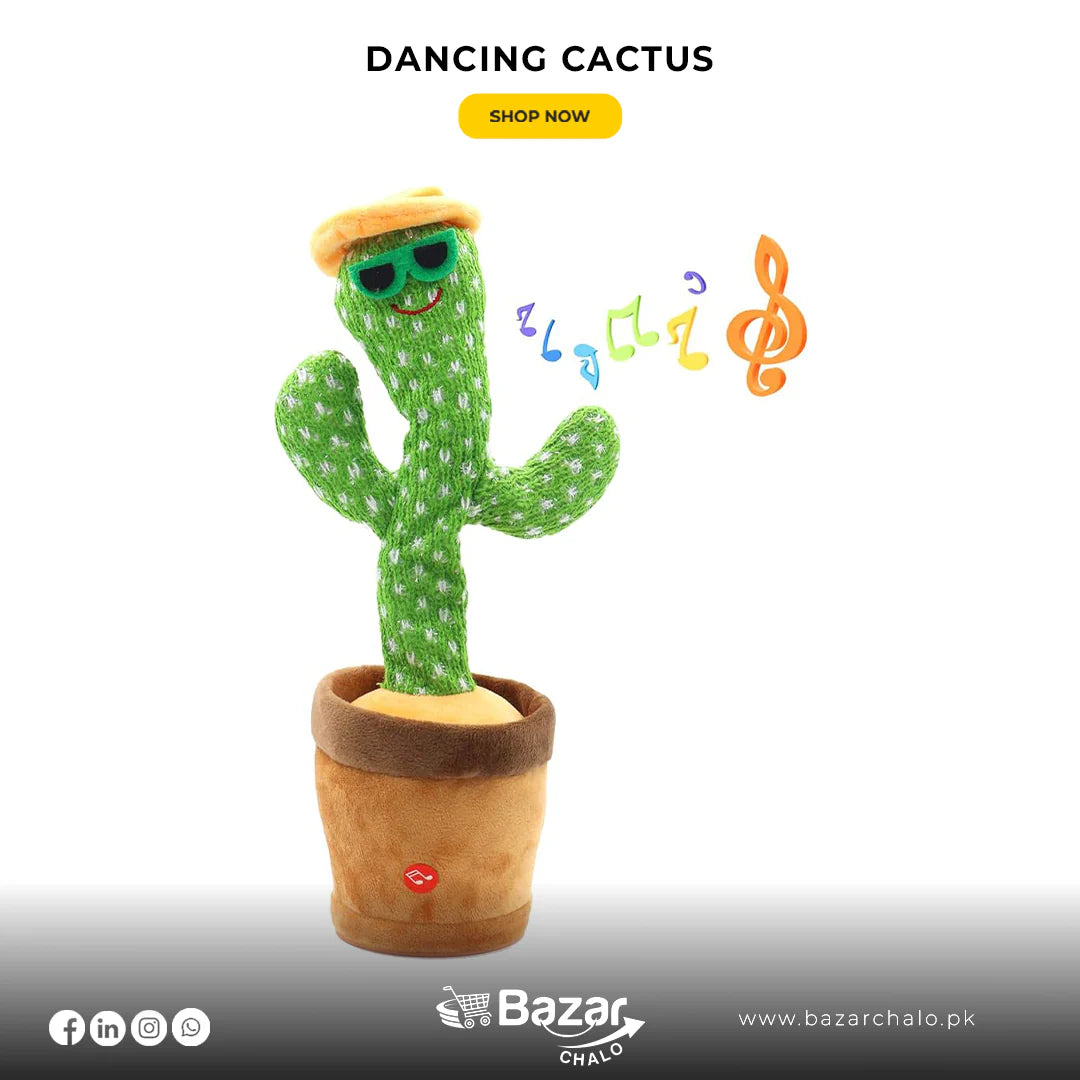 Dancing Talking Cactus Toy (Rechargeable)
