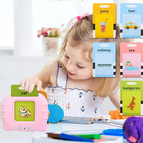 Education English Talking Flash Cards Learning Machine With Sound For Kids