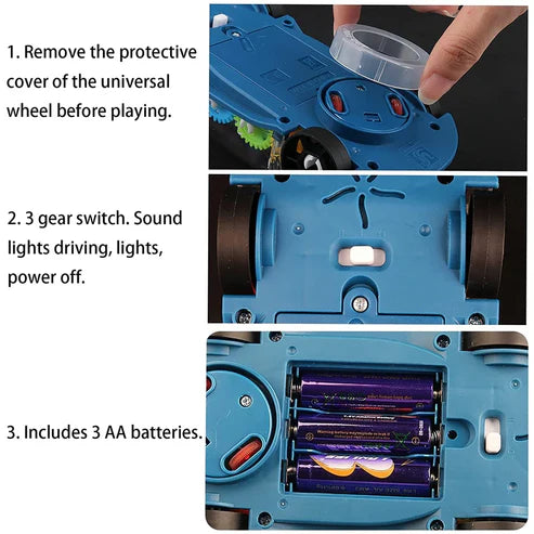 Gear Car Toy With Light and Music For Kids