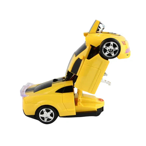 Auto Transformer Robot Car Toy with Lights, Music & Action