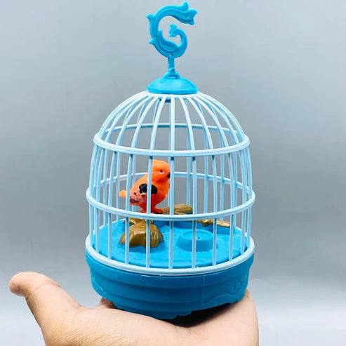 Talkback Musical light Bird cage with 2 birds