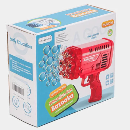 Space Rocket Bazooka Bubble Gun Electric Automatic Bubble Maker