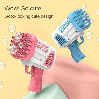 Space Rocket Bazooka Bubble Gun Electric Automatic Bubble Maker