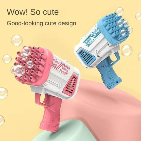 Space Rocket Bazooka Bubble Gun Electric Automatic Bubble Maker