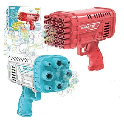 Space Rocket Bazooka Bubble Gun Electric Automatic Bubble Maker