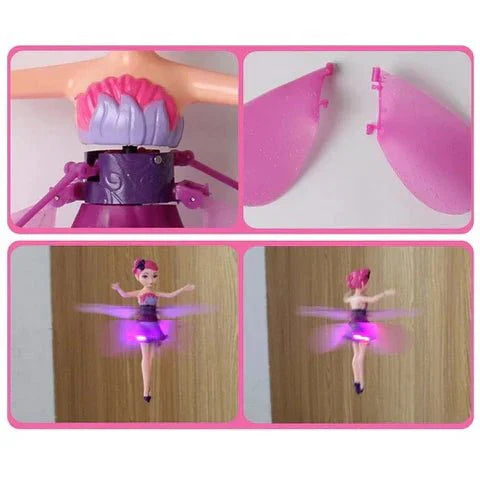 Girls Fairy Princess Doll Flying Aero craft Kids Toy
